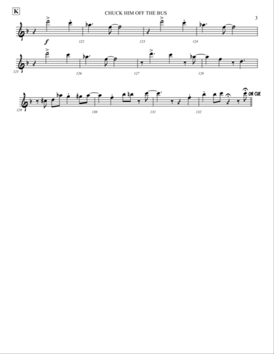 CHUCK HIM OFF THE BUS CHUCK HIM OFF THE BUS Jazz Ensemble scores gallery preview page 3