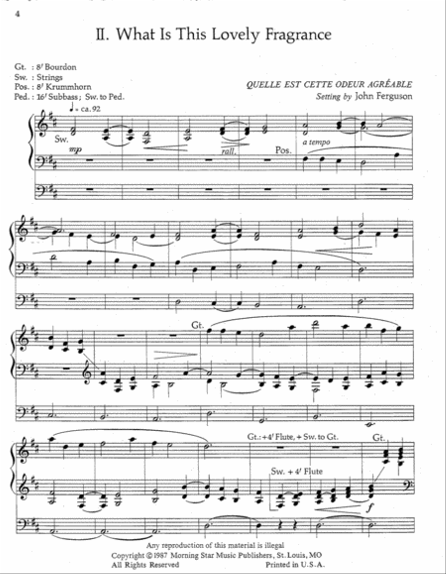 A Christmas Triptych, Set 1 Organ scores gallery preview page 3