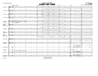 Light My Fire (arr. Paul Murtha) - Full Score
