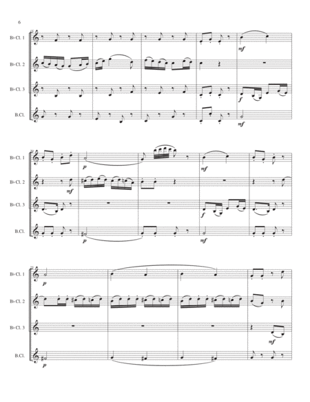 La Ci darem La Mano (from Don Giovanni) by Mozart - Arranged for Clarinet Quartet or Ensemble image number null