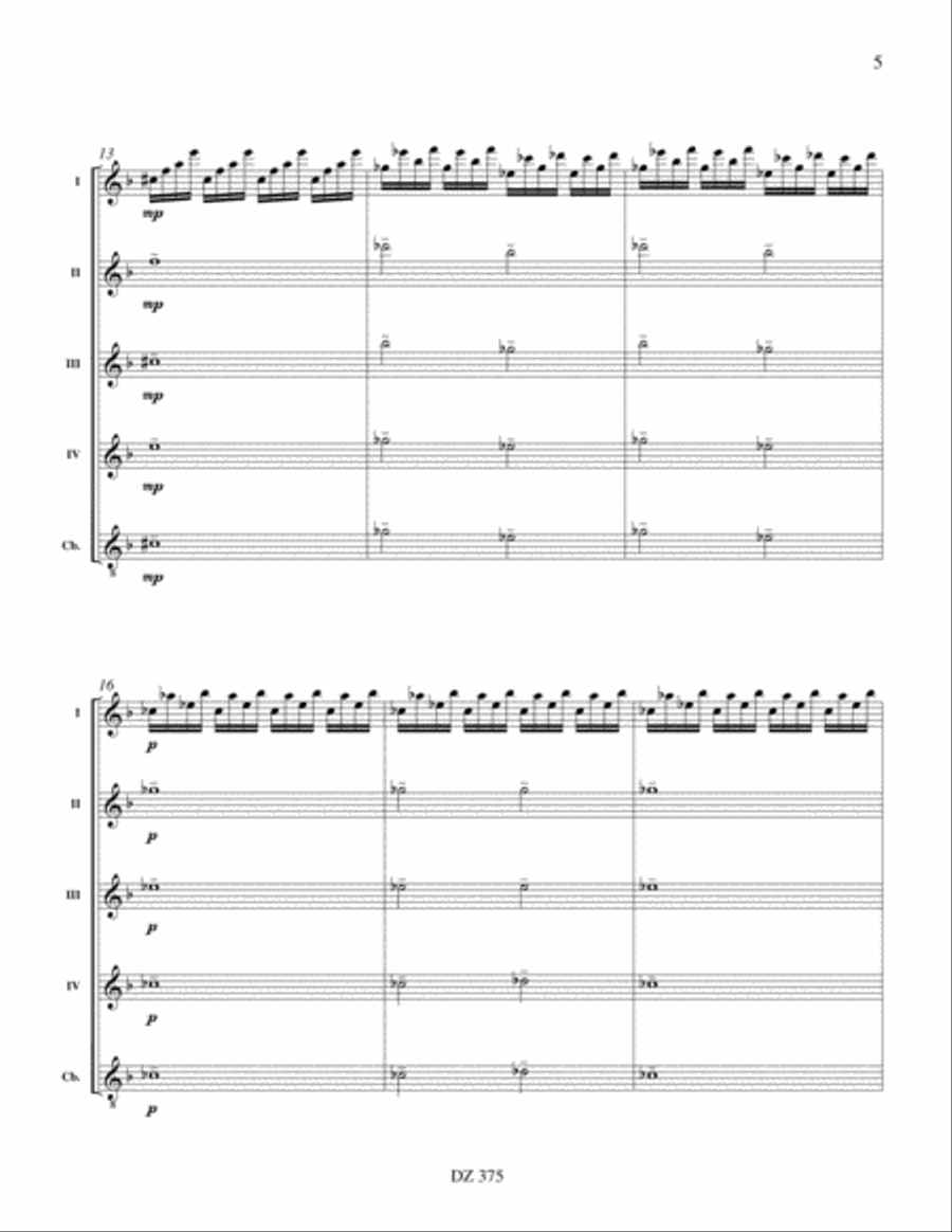 The Snow is Dancing Guitar Ensemble scores gallery preview page 5