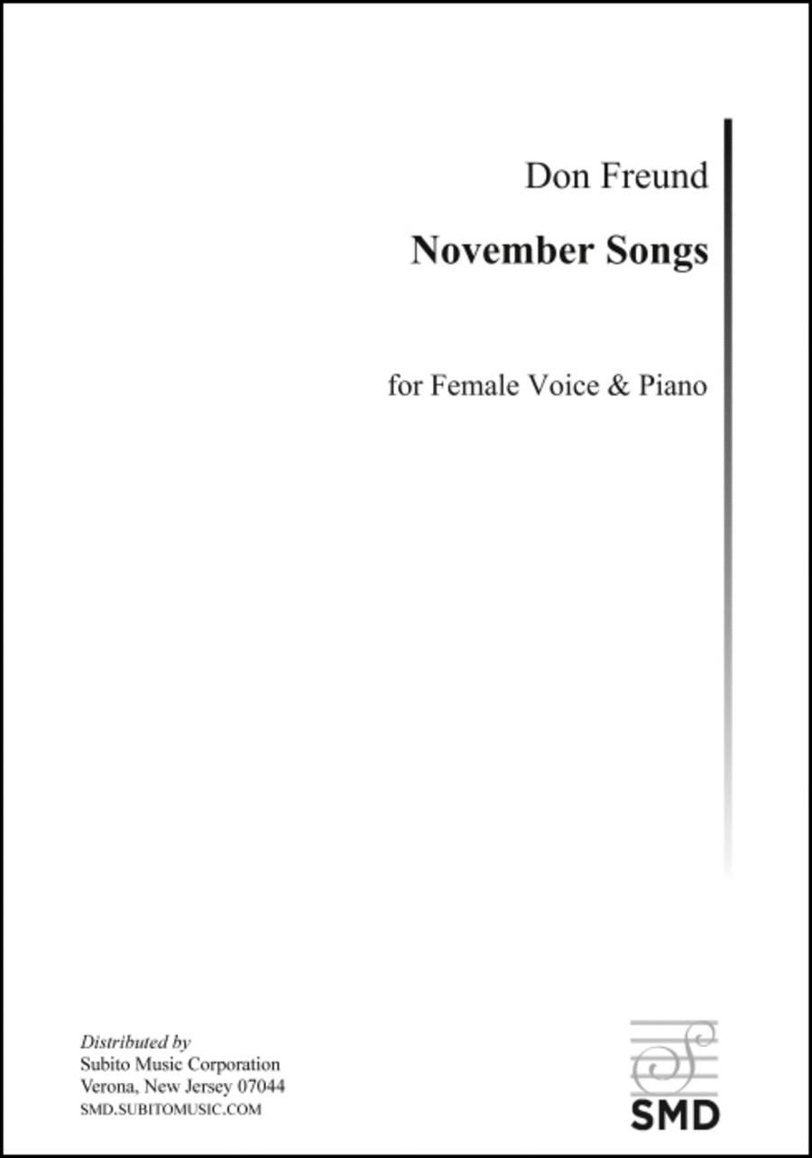 November Songs November Songs Choir scores gallery preview page 1