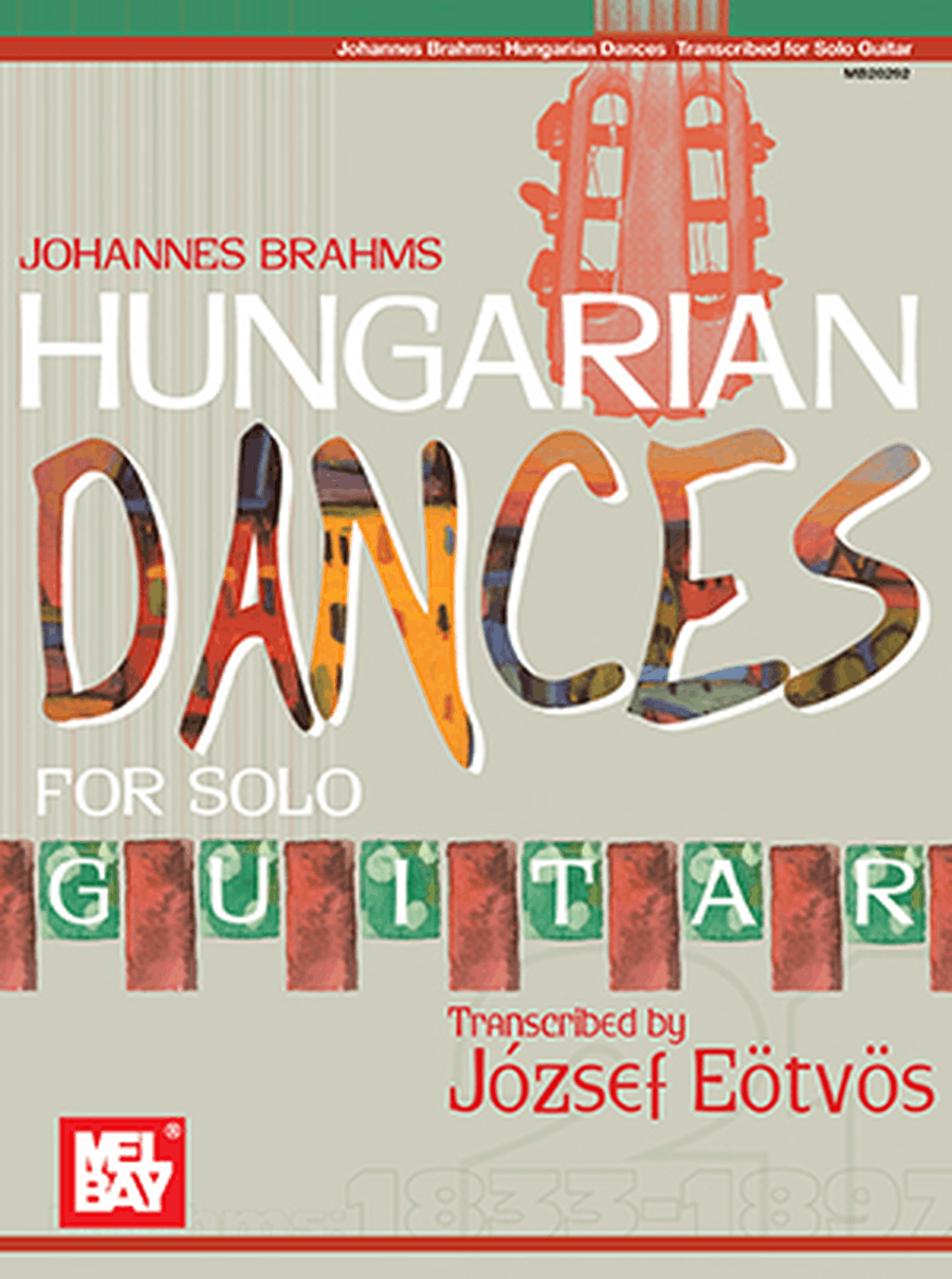 Johannes Brahms Hungarian Dances for Solo Guitar Acoustic Guitar scores gallery preview page 1