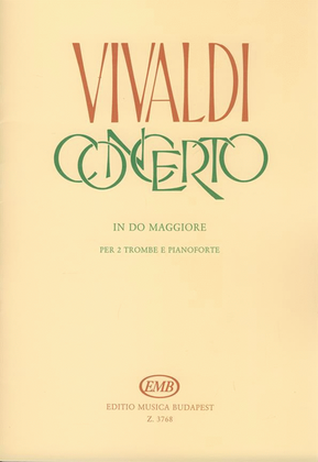 Book cover for Concerto in do maggiore per 2 trombe e pianofort