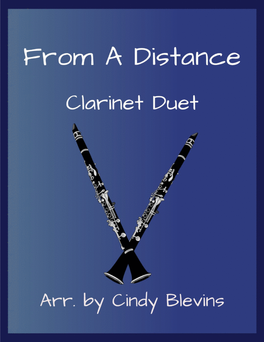 From A Distance From A Distance Clarinet Duet scores gallery preview page 1
