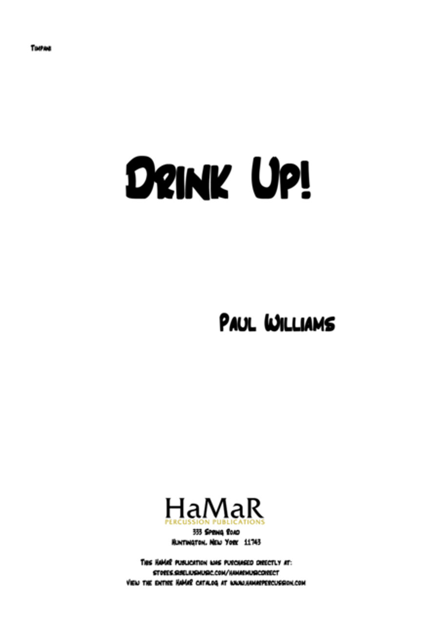 Drink Up Drink Up Percussion scores gallery preview page 1