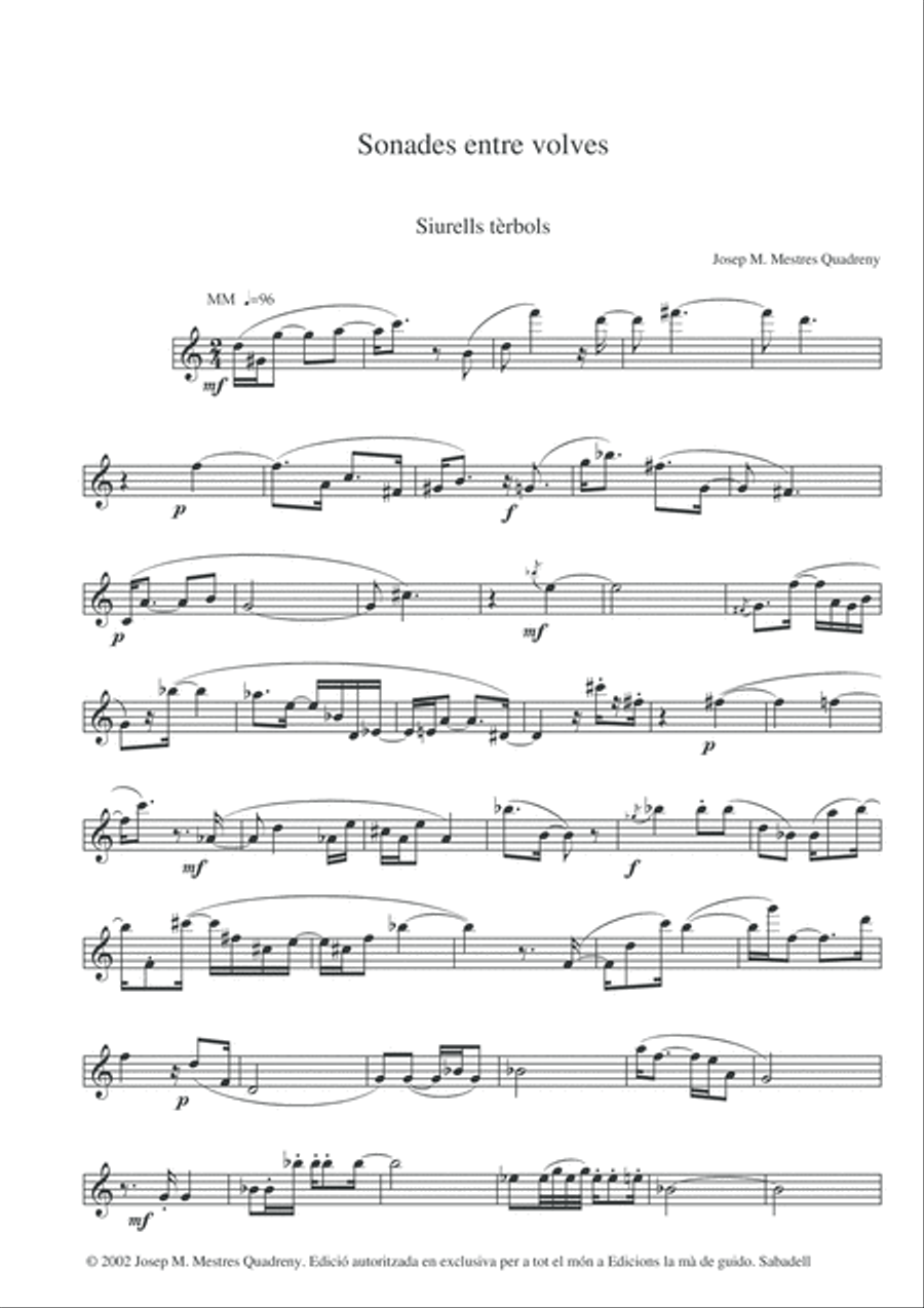 Sonades entre volves Flute Solo scores gallery preview page 4