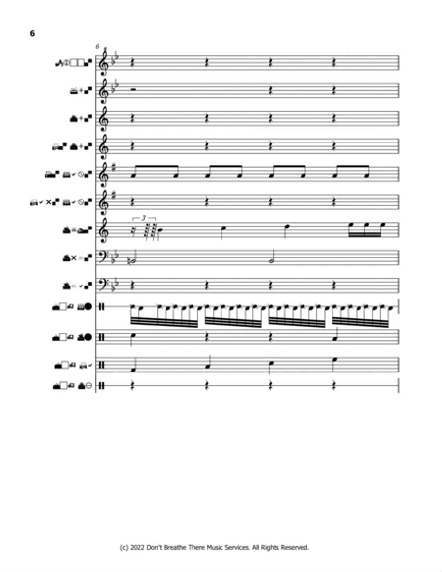 Ode to Bridge Club Ode to Bridge Club Concert Band scores gallery preview page 6