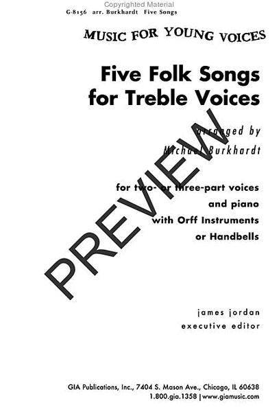 Five Folk Songs for Treble Voices