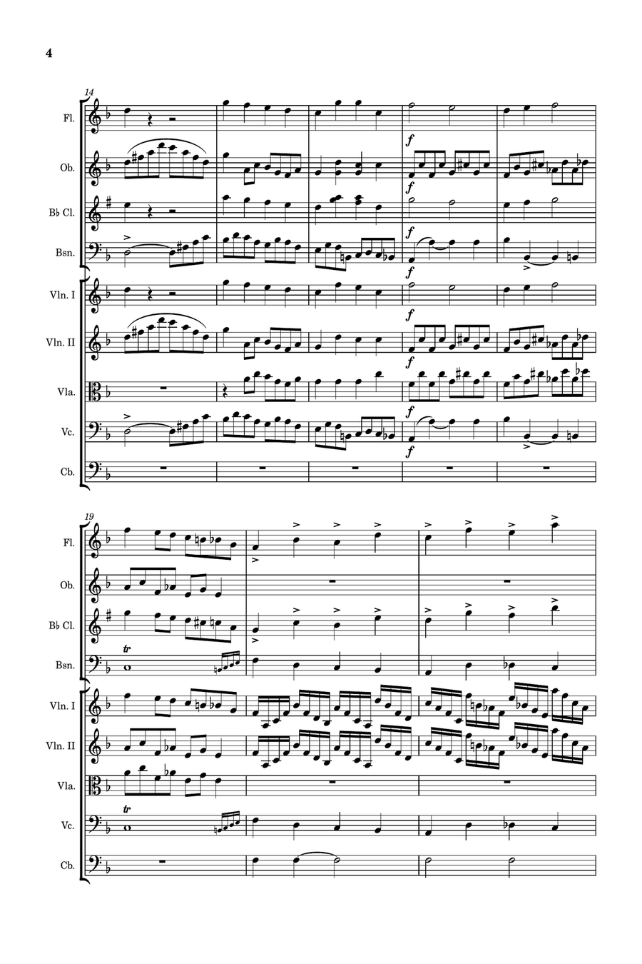 Kontski, Sonata I (Movement I) arranged for orchestra Full Orchestra scores gallery preview page 4