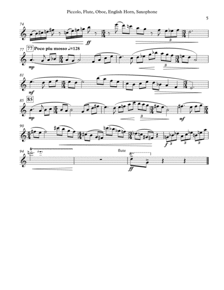 Sonatina for Unaccompanied Piccolo, Flute, Oboe, English Horn, or Saxophone image number null