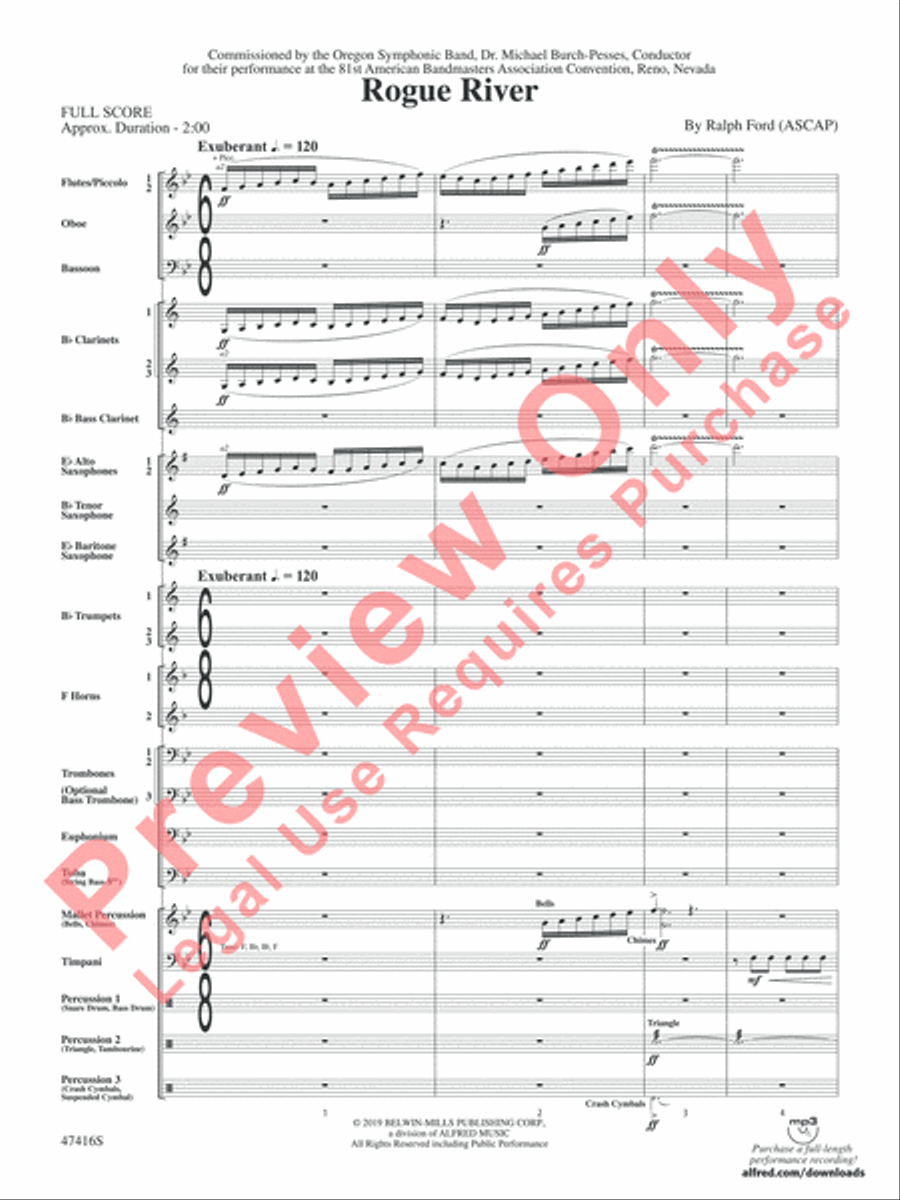 Rogue River Concert Band scores gallery preview page 4