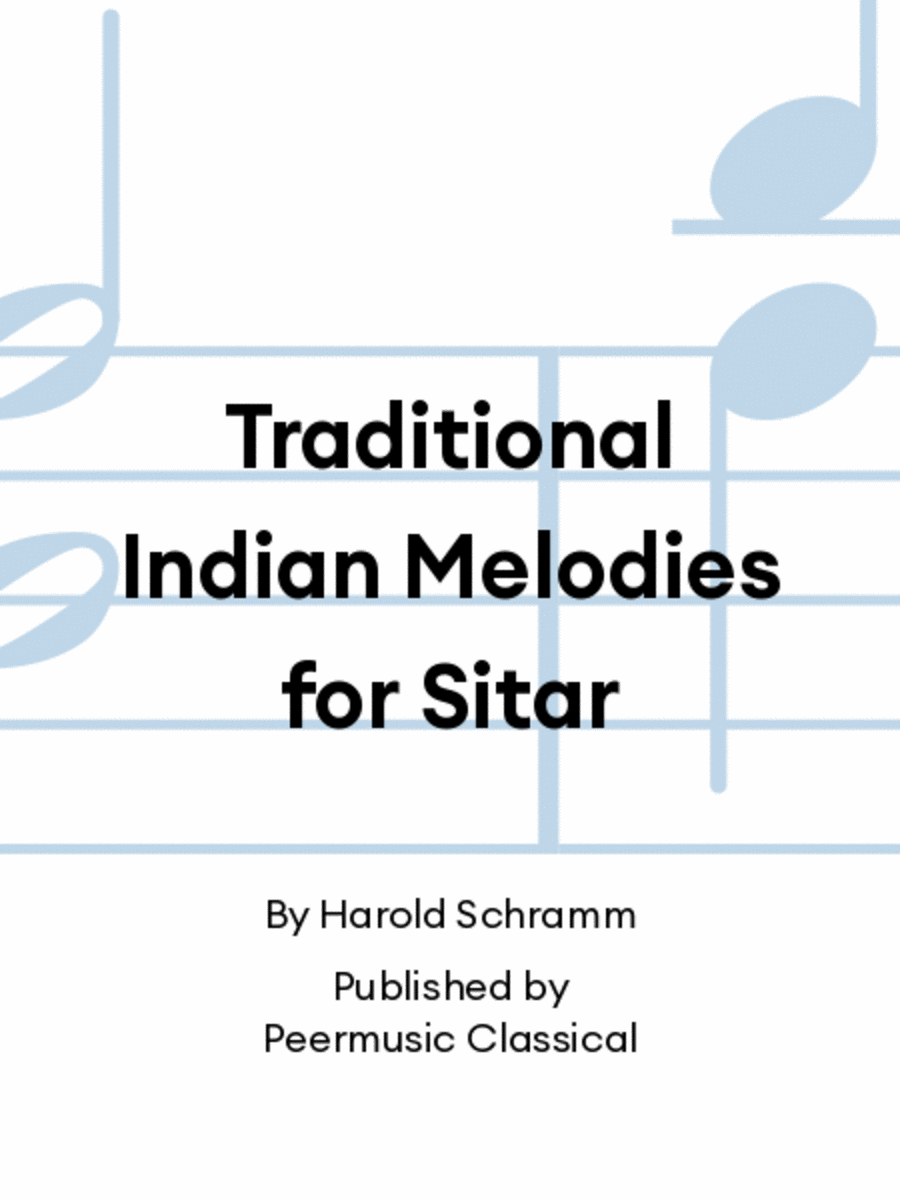 Traditional Indian Melodies for Sitar School and Community scores gallery preview page 1