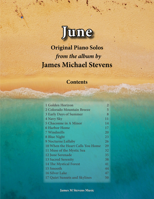 Book cover for June Piano Book