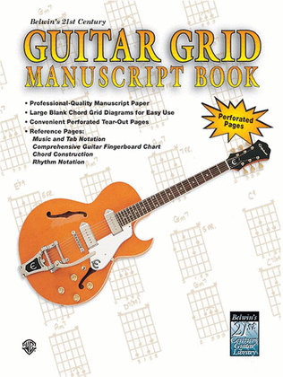 Book cover for Belwin's 21st Century Guitar Grid Manuscript Book
