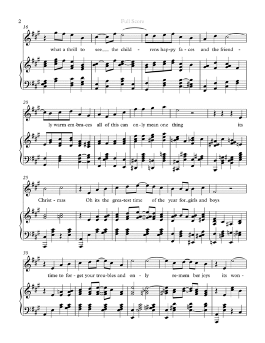 It's Christmas It's Christmas Soprano Voice scores gallery preview page 4