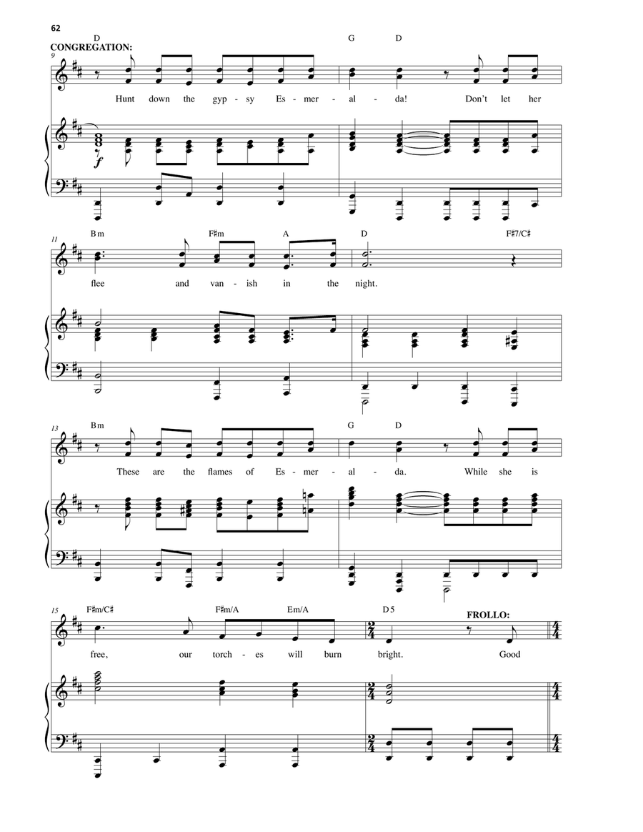 Esmeralda (from The Hunchback Of Notre Dame: A New Musical) Voice Solo scores gallery preview page 2