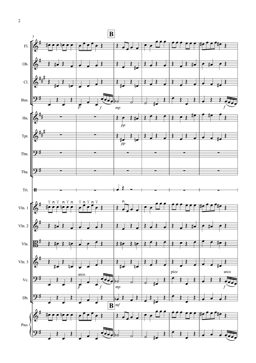 Dance of the Sugar Plum Fairy (from the Nutcracker) for School Orchestra Full Orchestra scores gallery preview page 2