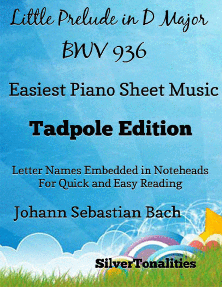 Little Prelude in D Major Bwv 936 Easiest Piano Sheet Music 2nd Edition