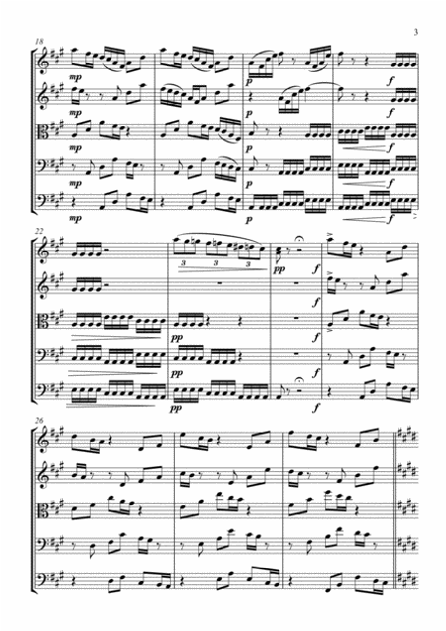 Falling from the Sky Falling from the Sky String Orchestra scores gallery preview page 3