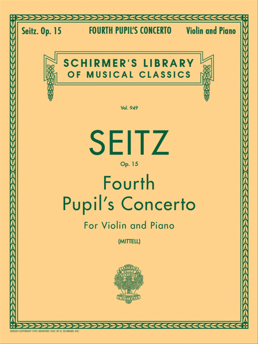 Pupil's Concerto No. 4 in D, Op. 15 Orchestra scores gallery preview page 1