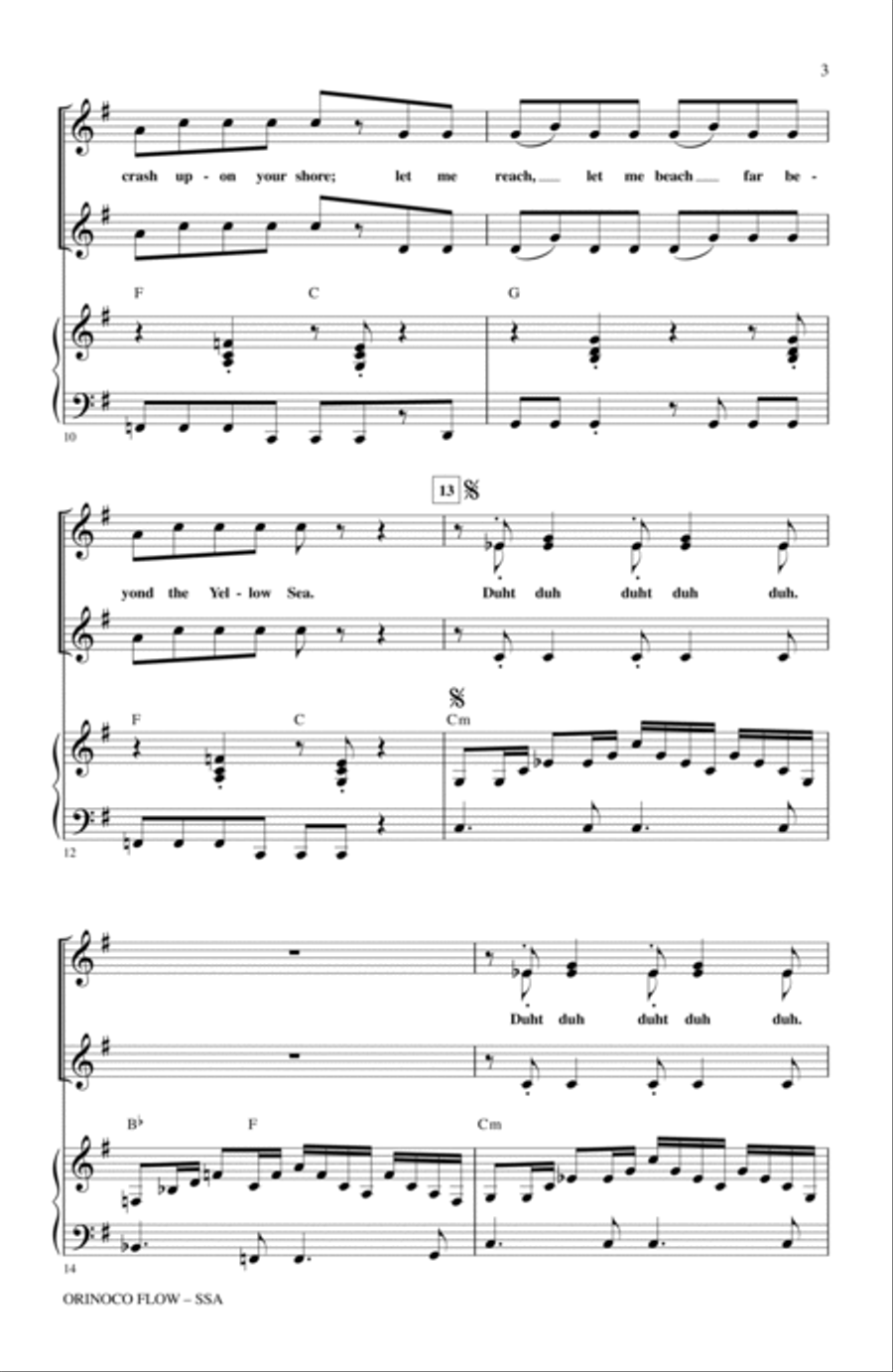 Orinoco Flow (arr. Kirby Shaw) SSA scores gallery preview page 2