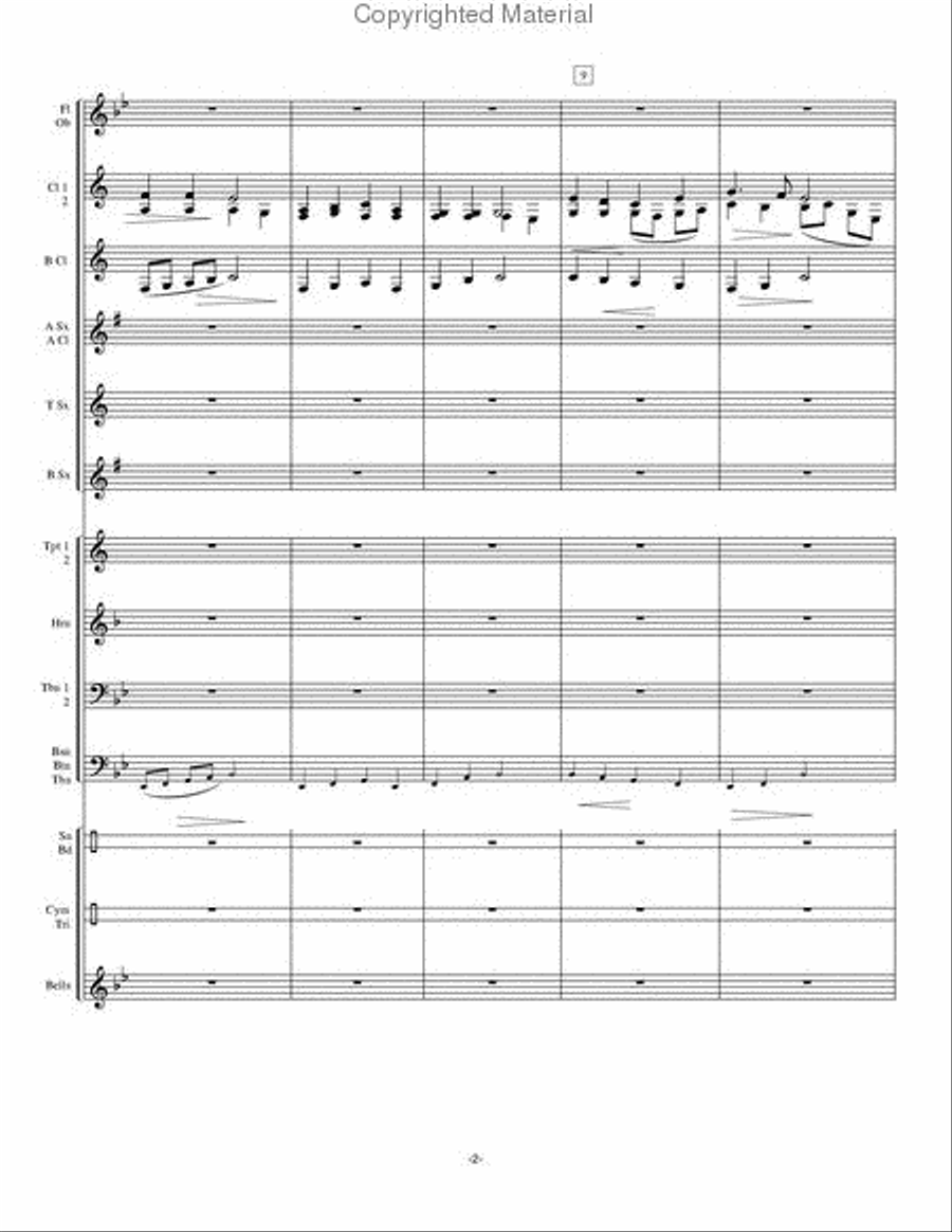 Chorale Prelude: For The Beauty of the Earth Concert Band scores gallery preview page 5