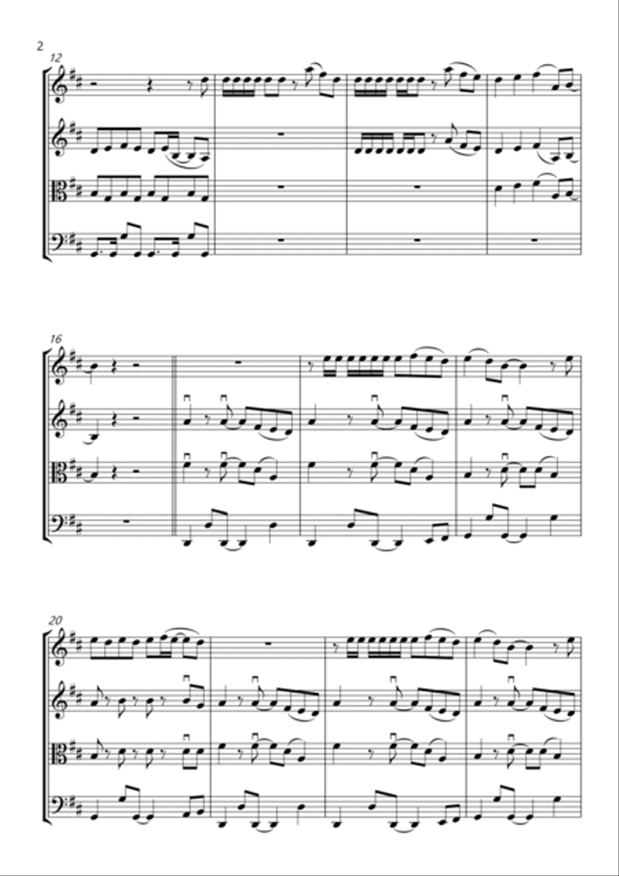 Best Day Of My Life String Quartet scores gallery preview page 2
