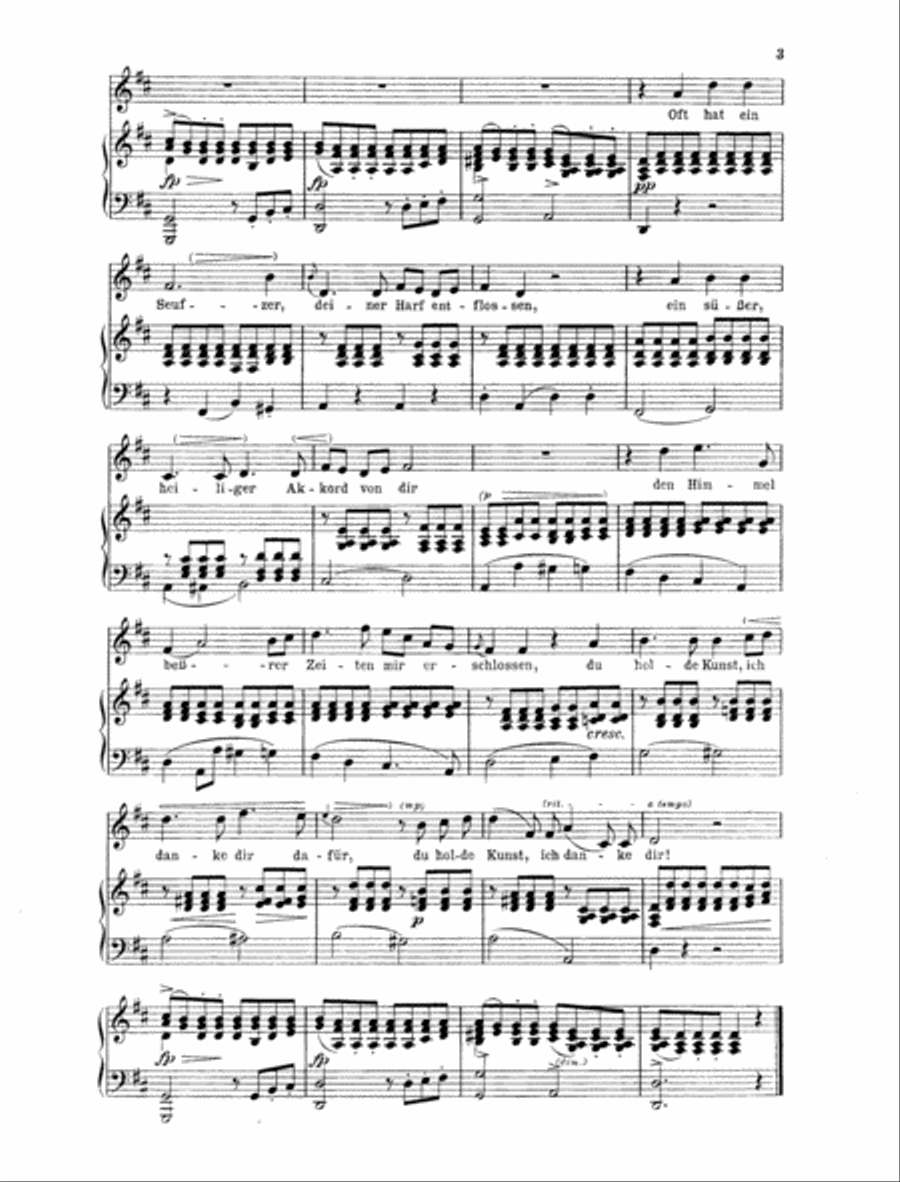 An die Musik / Die Allmacht High Voice scores gallery preview page 2