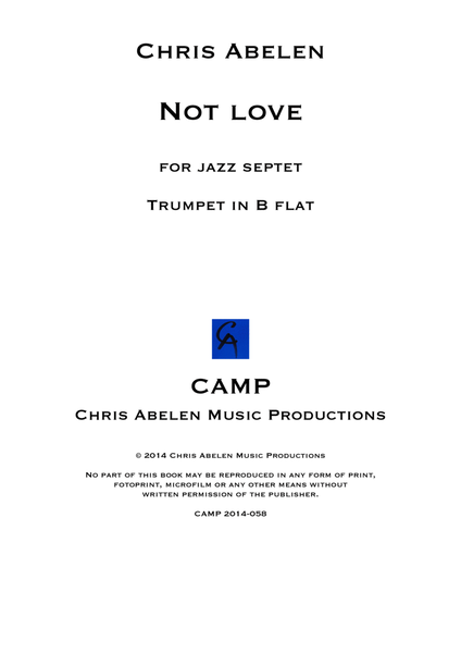 Not love - trumpet in b flat image number null