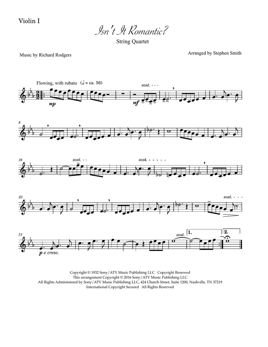 Isn't It Romantic? String Quartet scores gallery preview page 4