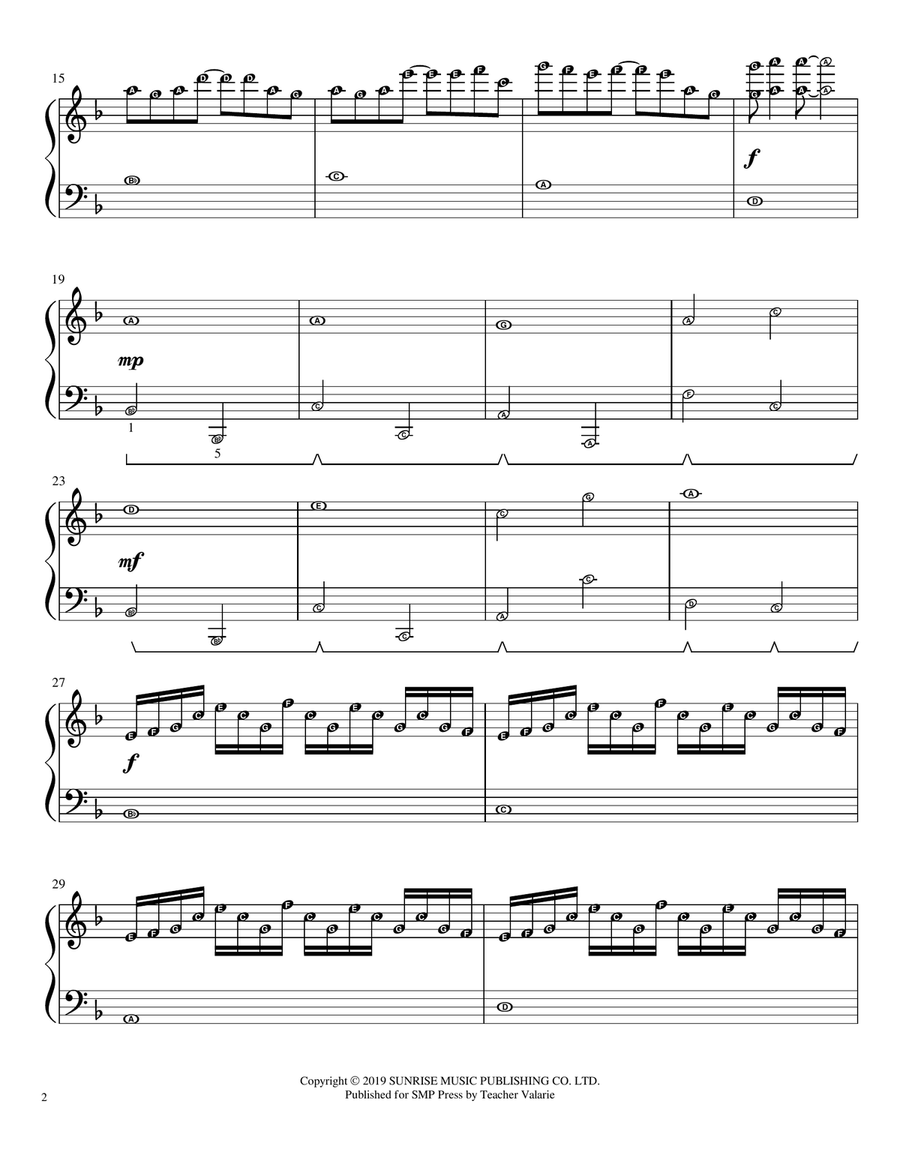 Again From Your Lie In April Piano, Vocal scores gallery preview page 2