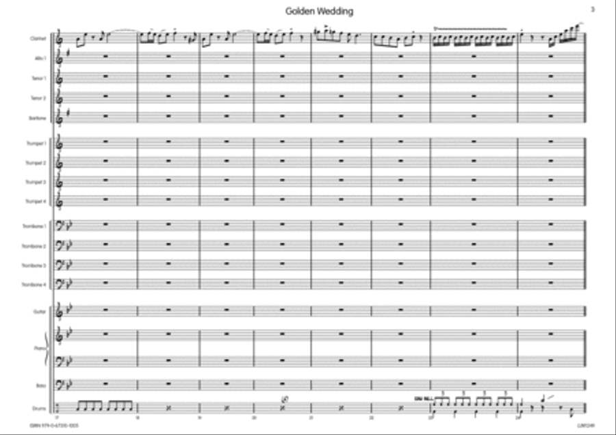 Golden Wedding Golden Wedding Big Band scores gallery preview page 4