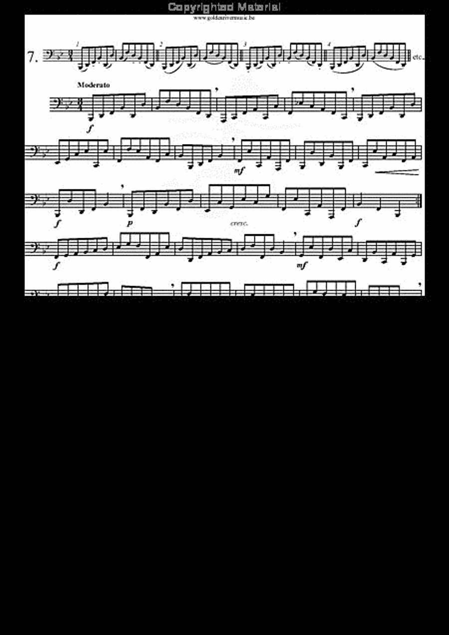34 Studies for Tuba Volume 1 Tuba scores gallery preview page 8