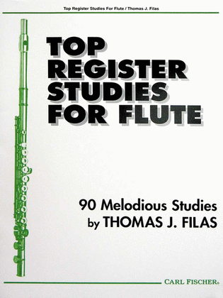 Book cover for Top Register Studies for Flute