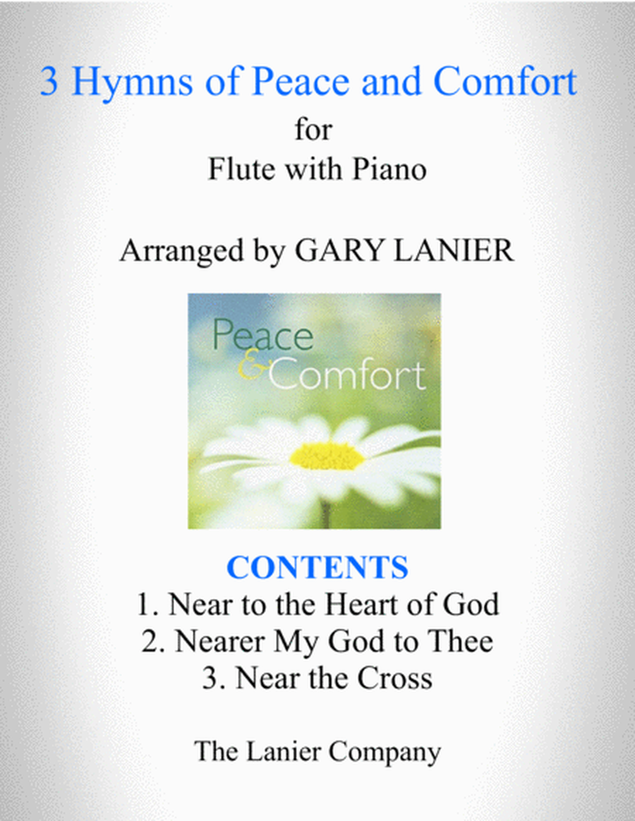 3 HYMNS OF PEACE AND COMFORT (for Flute with Piano - Instrument Part included) image number null