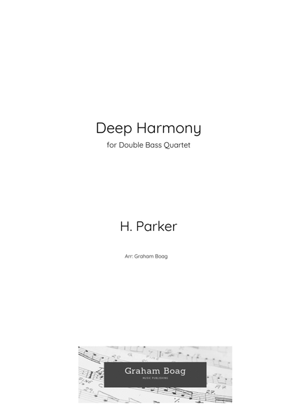 Deep Harmony for Double Bass Quartet image number null