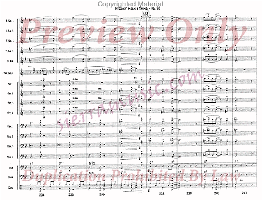 It Don't Mean a Thing If It Ain't Got That Swing Jazz Ensemble scores gallery preview page 31