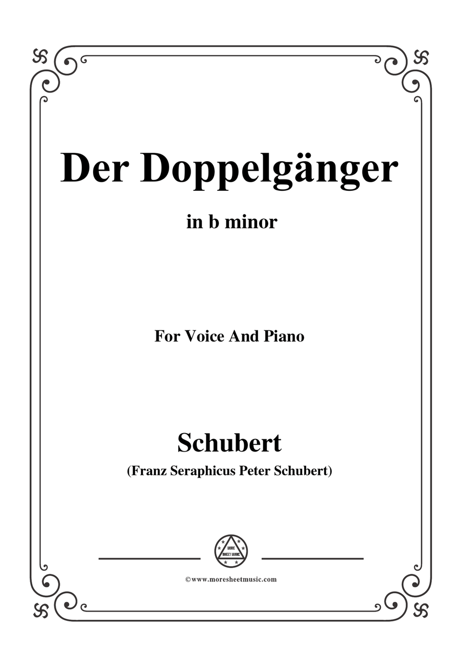 Schubert-Der Doppelgänger,in b minor,for Voice&Piano