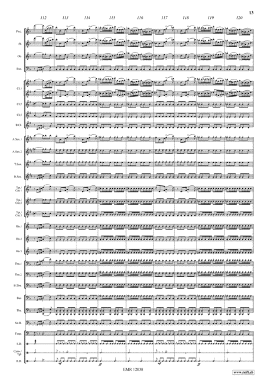 Die schone Galathee Die schone Galathee Concert Band scores gallery preview page 14