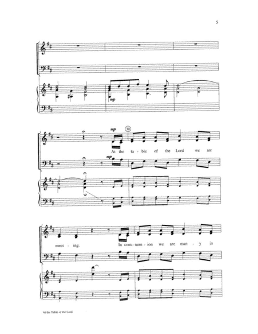 At the Table of the Lord 3-Part scores gallery preview page 5