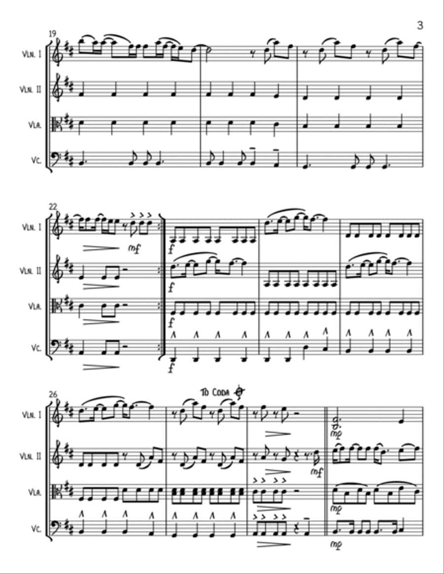 This Is Me String Quartet scores gallery preview page 3