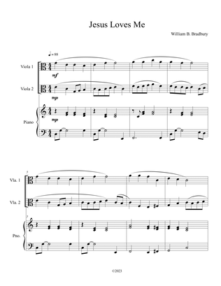 Jesus Loves Me (Viola Duet with Piano Accompaniment)