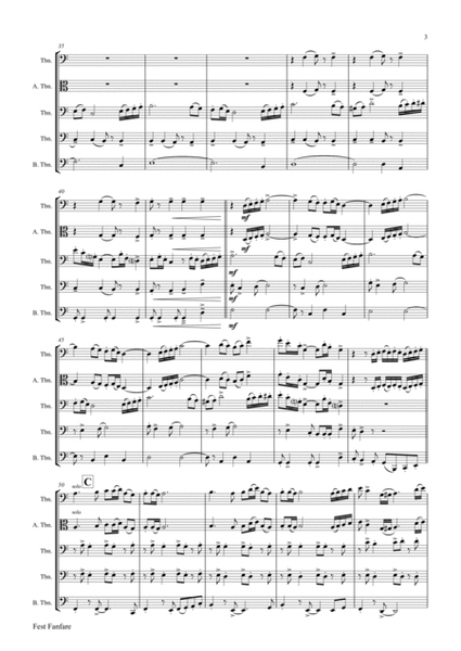 Fest Fanfare - Classical Festive Fanfare - Opener - Trombone Quartet image number null