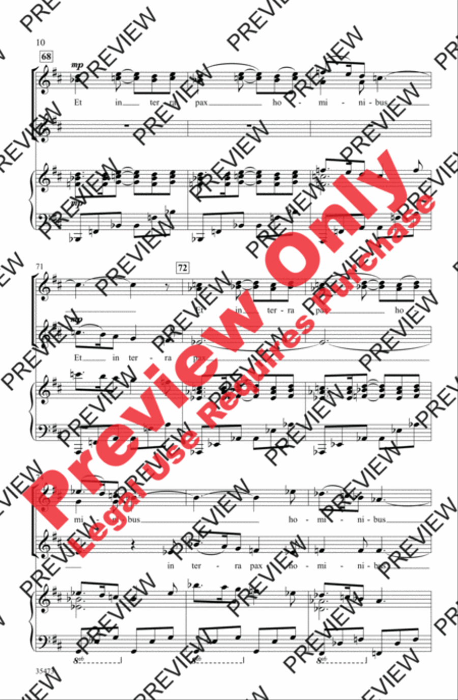 Gloria Women's Choir scores gallery preview page 10
