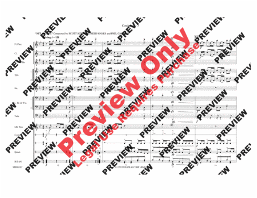 Fox Sports Themes Marching Band scores gallery preview page 4