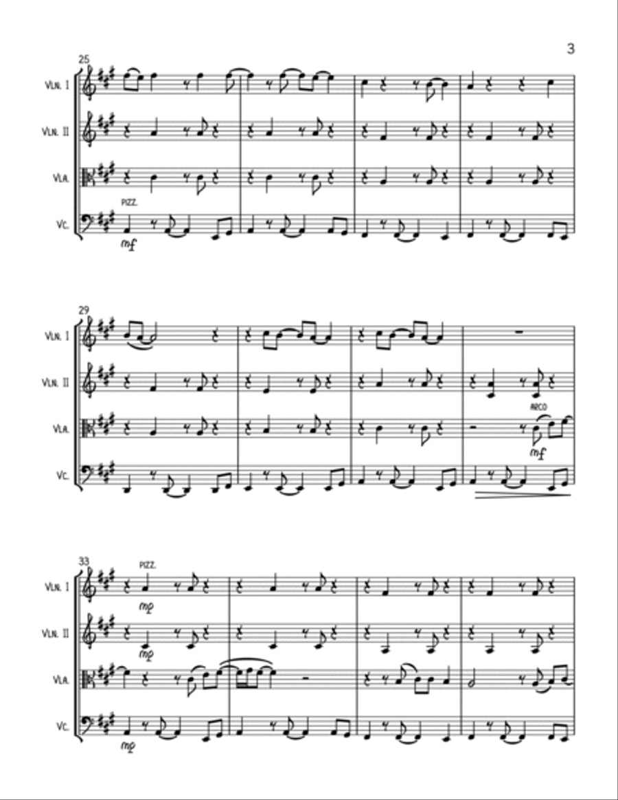 Stand By Me Stand By Me String Quartet scores gallery preview page 3