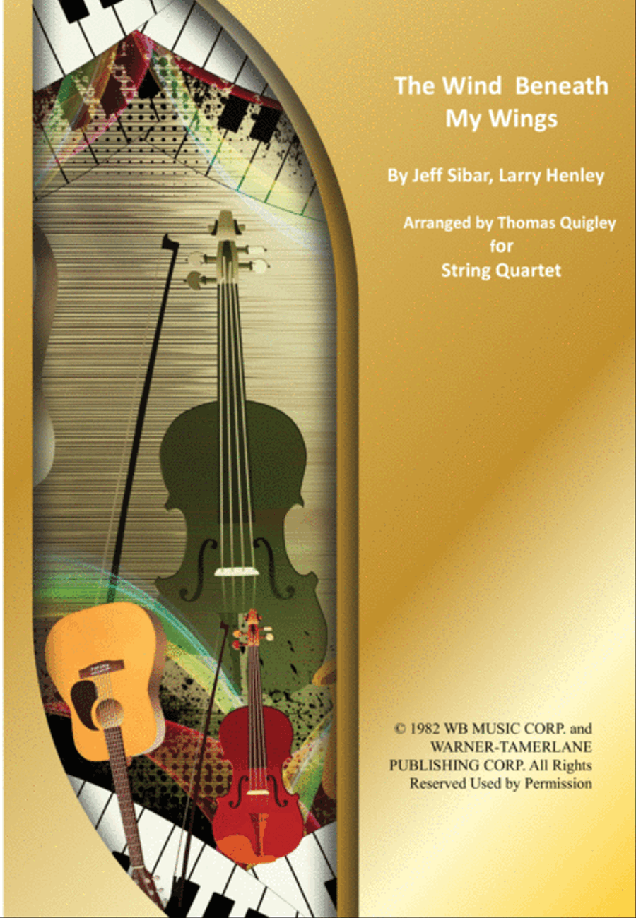 The Wind Beneath My Wings String Quartet scores gallery preview page 1