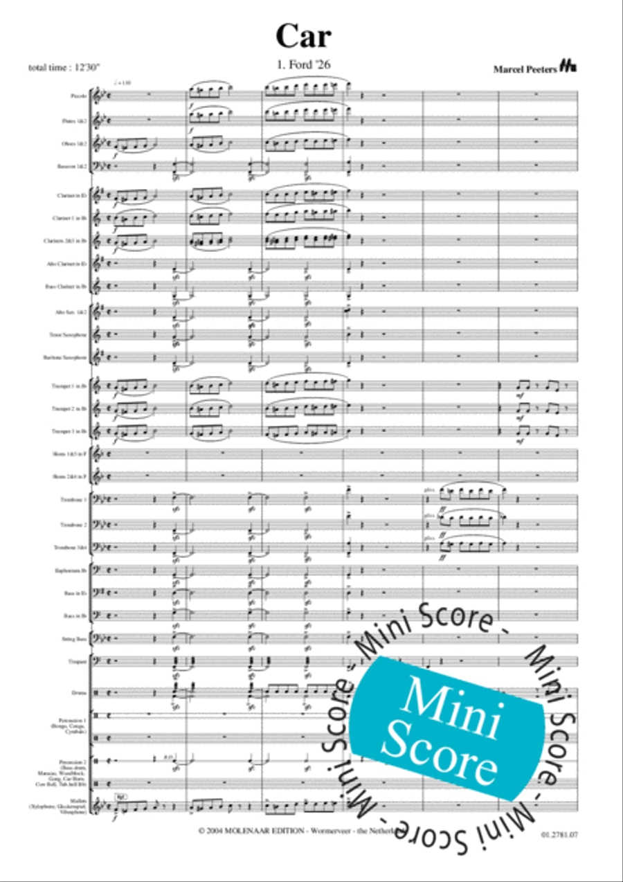 Car Car Concert Band scores gallery preview page 5