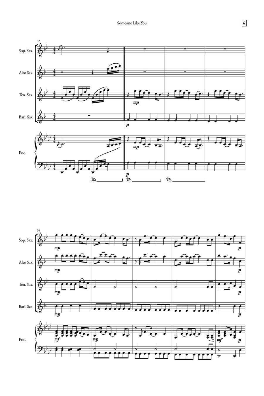 Someone Like You Small Ensemble scores gallery preview page 6